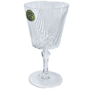 NWT set of 6 Cristal d’Arques taille cut 24% lead Chrystal glasses.